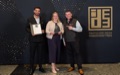 What winners look like: at the awards ceremony in Stuttgart (from left to right), Samet Önlü, together with Nora Groth from Rittal’s Idea Management team and Mario Milic, Head of Work Planning, accepted the “German Idea Management Award 2026”.